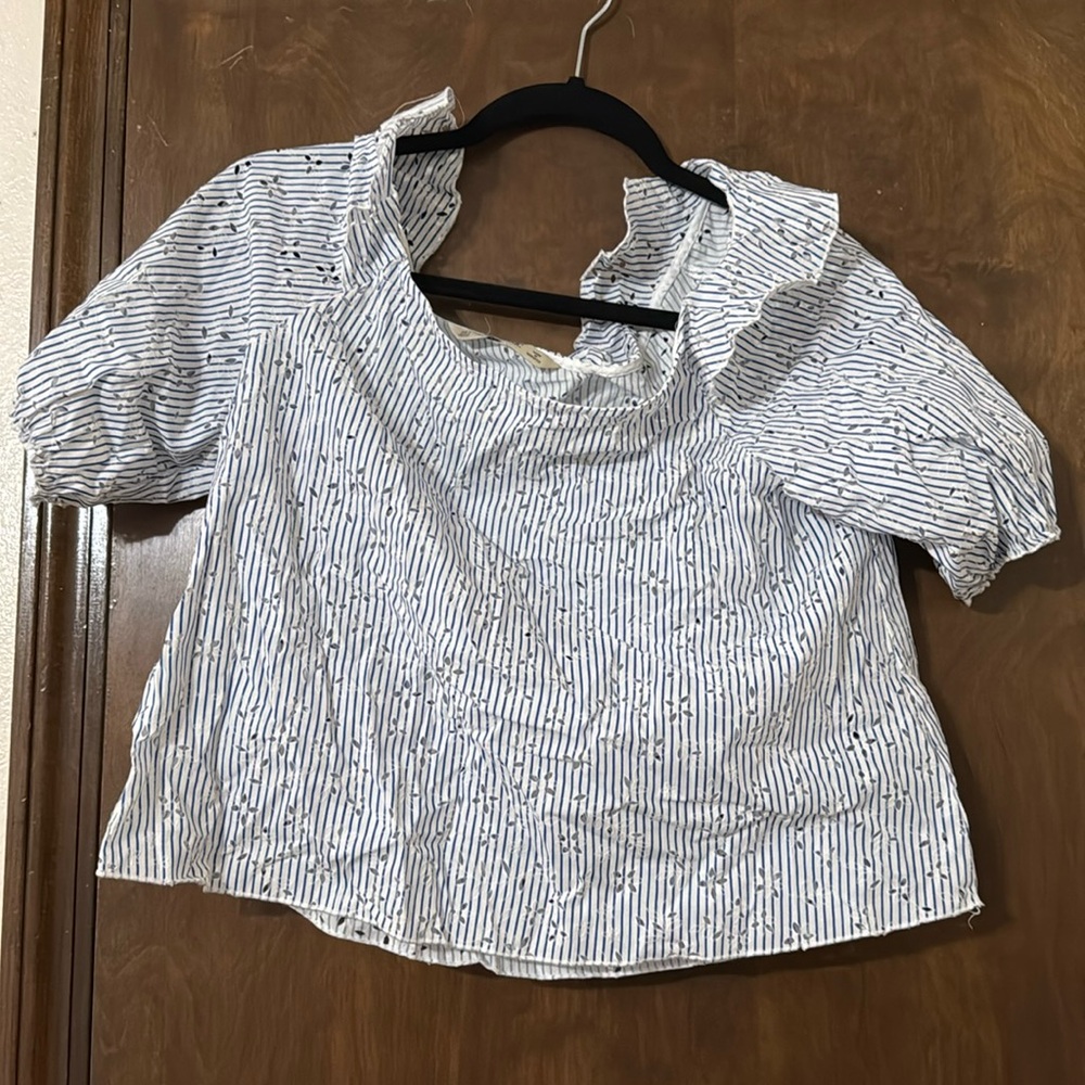 Zara basic off the shoulder shirt